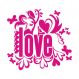 Adesivo de Parede - Love, Amor - 001rm-G