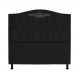 Cabeceira Casal 140cm Para Cama Box Greta Suede Preto - DS Estofados