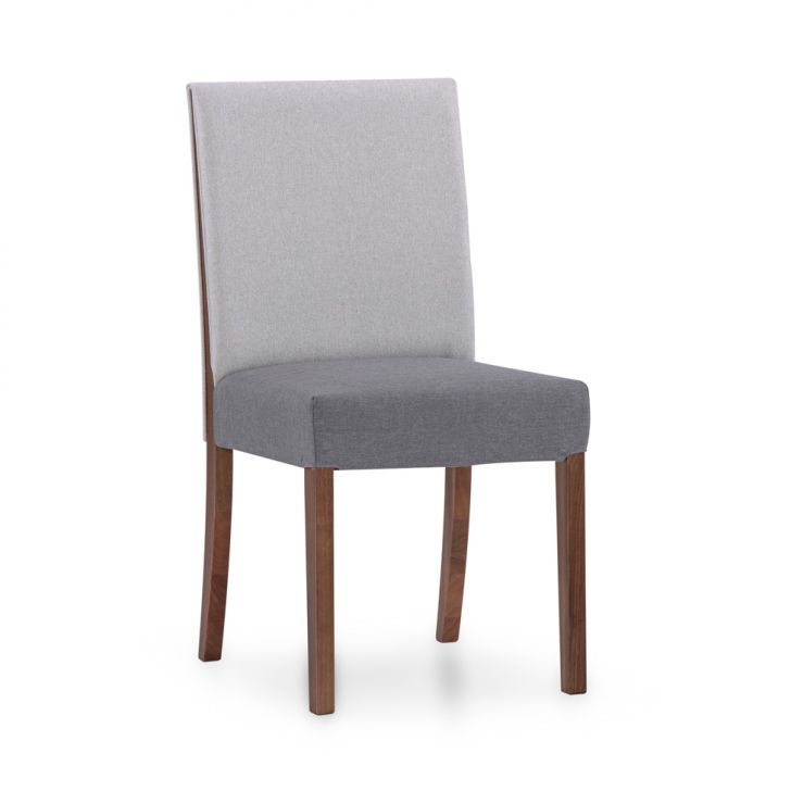 Cadeira Madelyn Linho Cinza e Cru