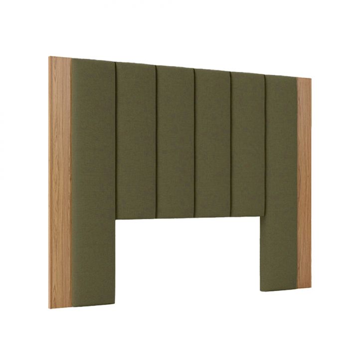 Cabeceira Queen Flick Freijó e Verde 175 cm