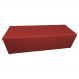 Calçadeira Recamier Baú Casal Super King 195cm Juliana Para Cama Box Suede Vermelho - DS Estofados