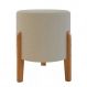 Puff Banqueta Domus Decorativo Luxo Cor Bege