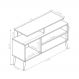 Rack para TV Brado Preto e Canela