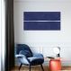 Quadro Azul Linha Minimalista 100x50 Sem Moldura