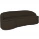Sofá 4 Lugares Curvo Sala de Estar Living Lótus D02 Corino Marrom 280 cm C-34 - Lyam