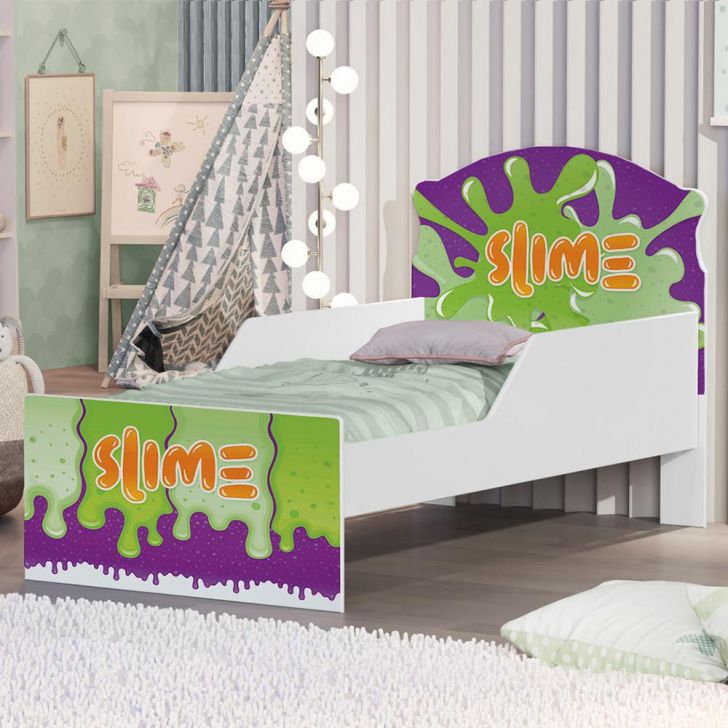 Mini Cama Slime Menino Com Colchão