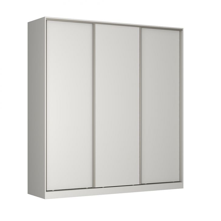 Image of Guarda-roupa Casal Tunas Iii 3 Portas 3 Gavetas Branco PLA-NO482CL29DOOMOB