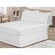 Saia P/ Cama Box Solteiro 01 Peça Branco - Bordados Ricardo
