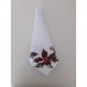 Jogo 6 Guardanapo tecido decorado 45x45 Folhas luxo premium