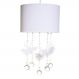 Lustre Tubular Branco Com Bailarinas Quarto Bebê Infantil