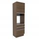 Torre Quente Armário de Cozinha 60 cm 1 Porta 3 Gavetas Rustic Glamy Madesa