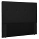 Cabeceira Estofada Cama Box Casal King Size Aquilla 195cm Corano Preto - Desk Design