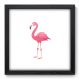 Quadro Decorativo - Flamingo - 33cm x 33cm - 033qnsbp