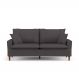 Sofá Living 3 Lugares 200cm com Almofadas Veras D05 Suede Cinza - Mpozenato