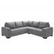 Image of Sofá de Canto 4 Lugares Patrícia Suede Cinza IM730UP19PGYMOB