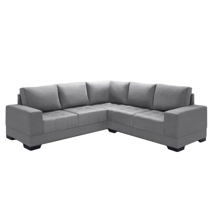 Image of Sofá De Canto 4 Lugares Patrícia Suede Cinza PLA-IM730UP19PGYMOB