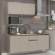 Armário de Cozinha Compacta 180 cm Suspensa Crema Nice Madesa 03