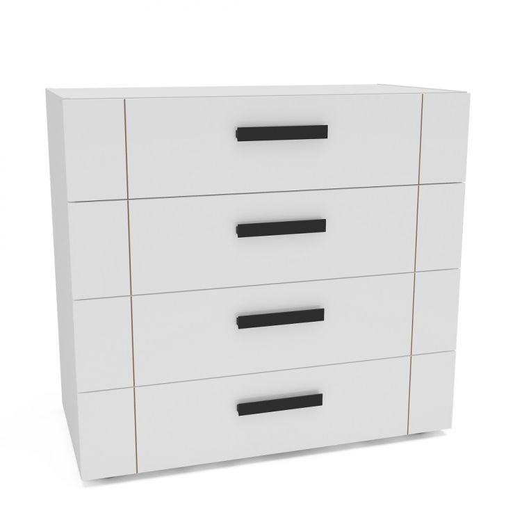 Cômoda Lisboa 4 Gavetas Branca