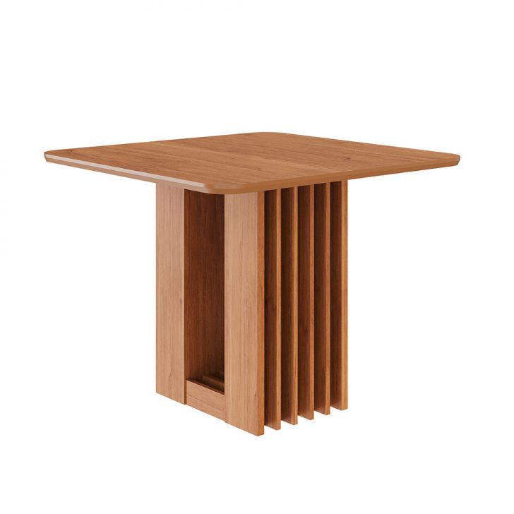 Mesa de Jantar Quadrada com Tampo MDF Ariela Cinamomo 95 cm
