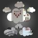 Espelho Decorativo Nuvens- Medio 63X51