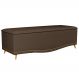 Calçadeira Baú Casal 140cm com Tachas Imperial J02 Veludo Chocolate - Mpozenato