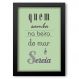 Quadro Decorativo Frase É Sereia-24x34Cm