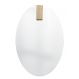 Espelho Decorativo Aplique Retangular Pinus 60x40cm Oval