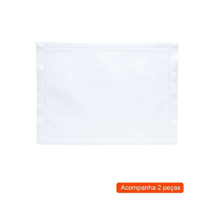 Jogo Americano Com 2 Peças Servivit Branco 45x33 Cm