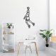 Quadro Escultura Jogador de Basquete M 120x61 Preto