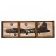 Kit Quadros Decorativo Quarto Sala 60x20Cm Avião BELL Madeira