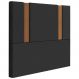 Cabeceira Solteiro 88 cm Veron Veludo Preto Soon