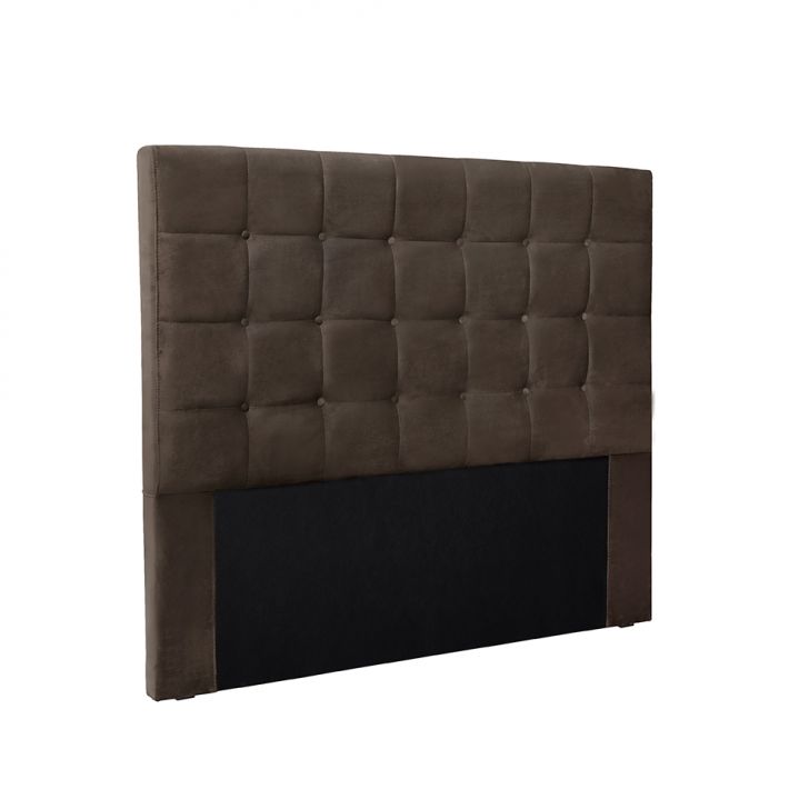 Cabeceira Casal Verona Veludo Marrom