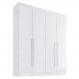 Guarda Roupa Da Vinci Plus Branco 4 Portas 3 Gavetas
