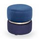 Puff Round Rainbown Veludo Royal e Marinho
