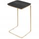 Mesa de Apoio Slim Ébano em Metal Ouro