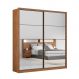 Image of Guarda Roupa Casal 2 Portas Com Espelhos Roma Nogueira Preto DE626CL19QNGMOB