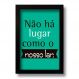 Quadro Decorativo Frase Nosso Lar Para Sala Quarto 33x43 cm