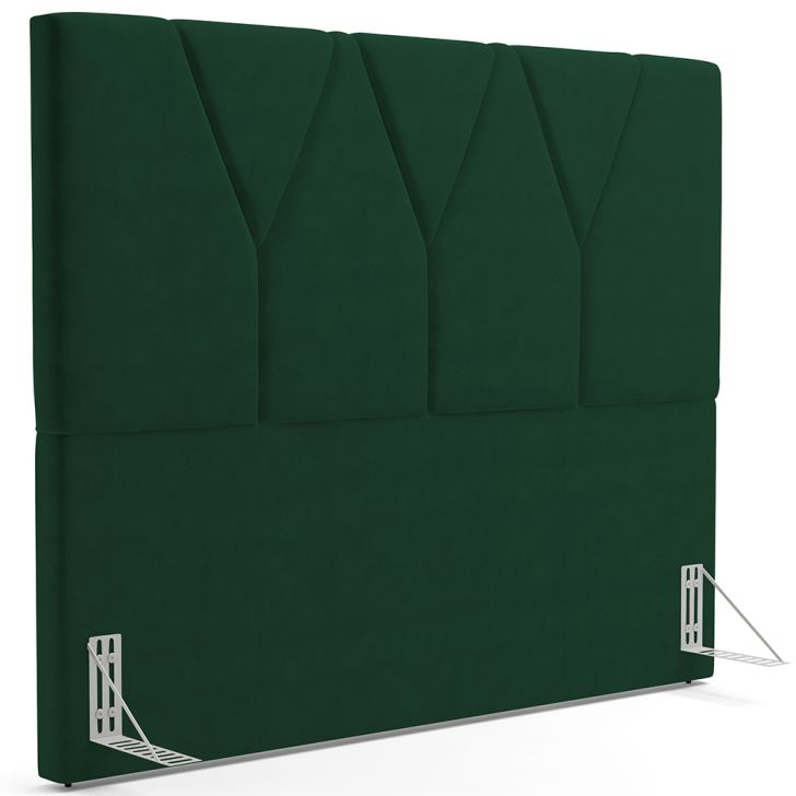 Cabeceira Cama Box Casal 140cm Aura Suede W01 Verde - Mpozenato