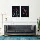 Quadro Carpas Coloridas 62x43 2-43x30 Filete Preto