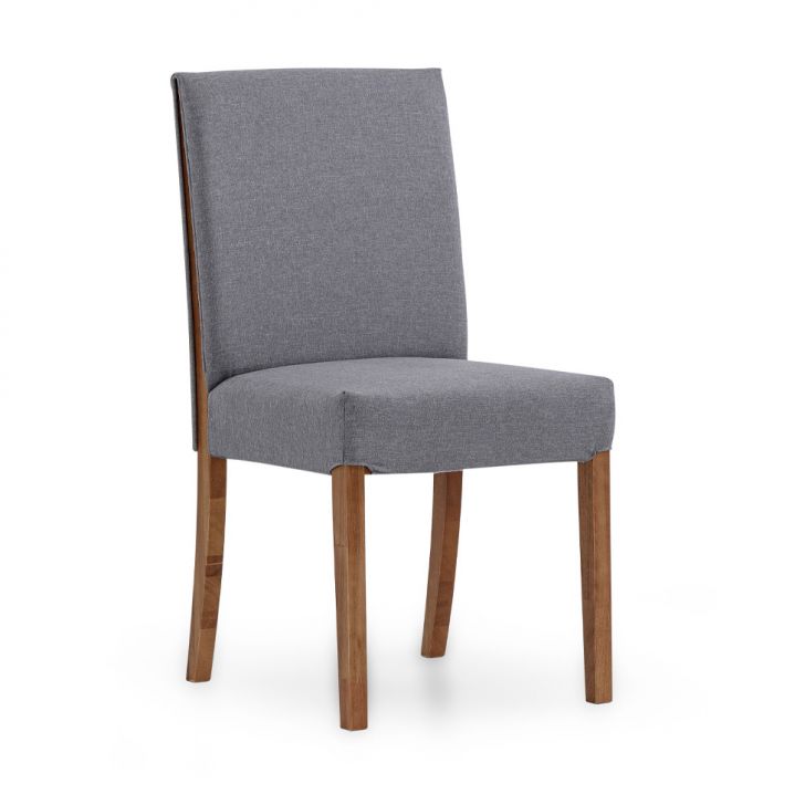 Cadeira Anita Linho Cinza e Avelã