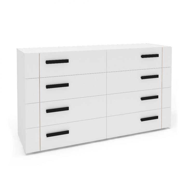 Cômoda Lisboa 8 Gavetas Branca