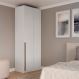 Guarda-Roupa Modulado de Canto Altezza Trend 1 Porta Branco 101 cm