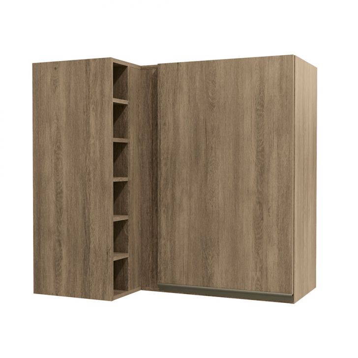 Armário Aéreo Bruges 1 Porta Nogal 98 cm