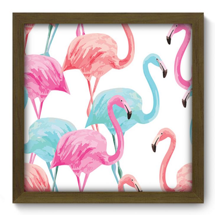 Quadro Decorativo - Flamingos - 230qdsm