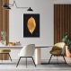 Quadro Gold Leaf 86x60 Filete Branco