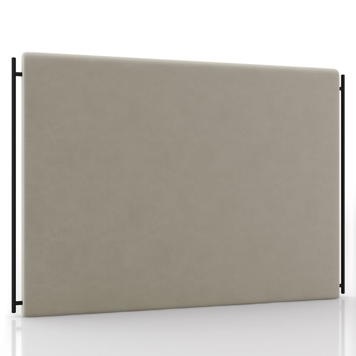 Cabeceira Cama Box Casal 140cm Oscar P02 Suede Bege - Mpozenato