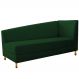 Recamier Valéria 140cm Lado Esquerdo Suede Verde - Amarena Móveis