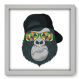Quadro Decorativo - Bad Monkey - 134qdsb