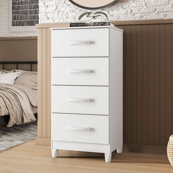 Cômoda Mobi Flex 4 Gavetas Branca