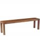 Banco | Banqueta Decorativo para Varanda Cozinha Dumai 220cm Madeira Maciça Walnut Escovado - Gran Belo